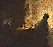 Rembrandt van rijn The Supper at Emmaus oil painting reproduction